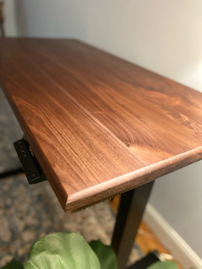 Walnut Sit to Stand Desk