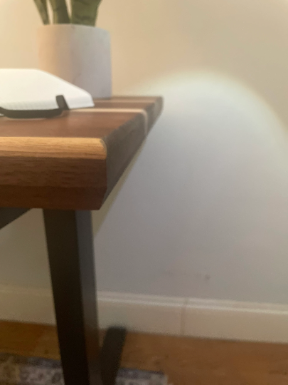 Walnut Sit to Stand Desk