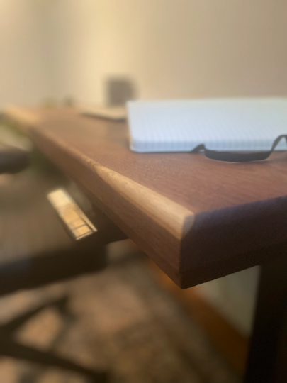 Walnut Sit to Stand Desk